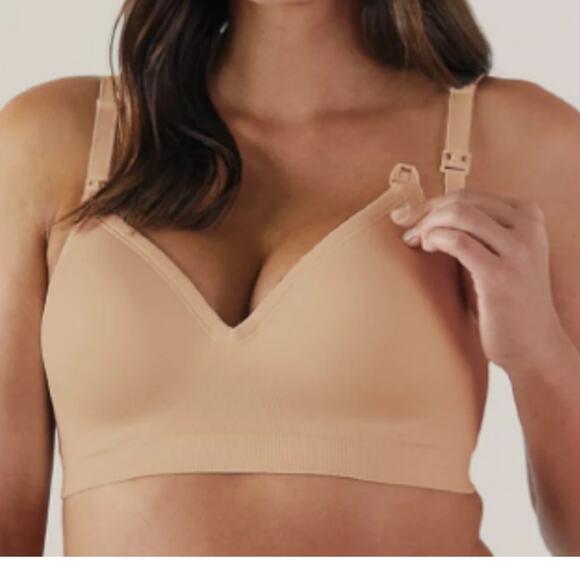 New Read! BRAVADO DESIGNS Plunge Nursing Bra Butterscotch Size: M - Picture 1 of 11